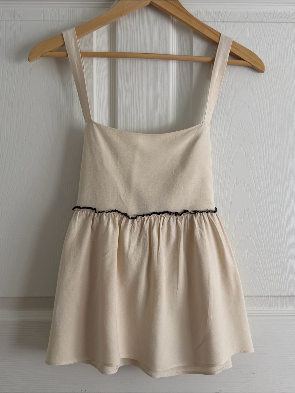 vintage linen wishlist tie back bow blouse